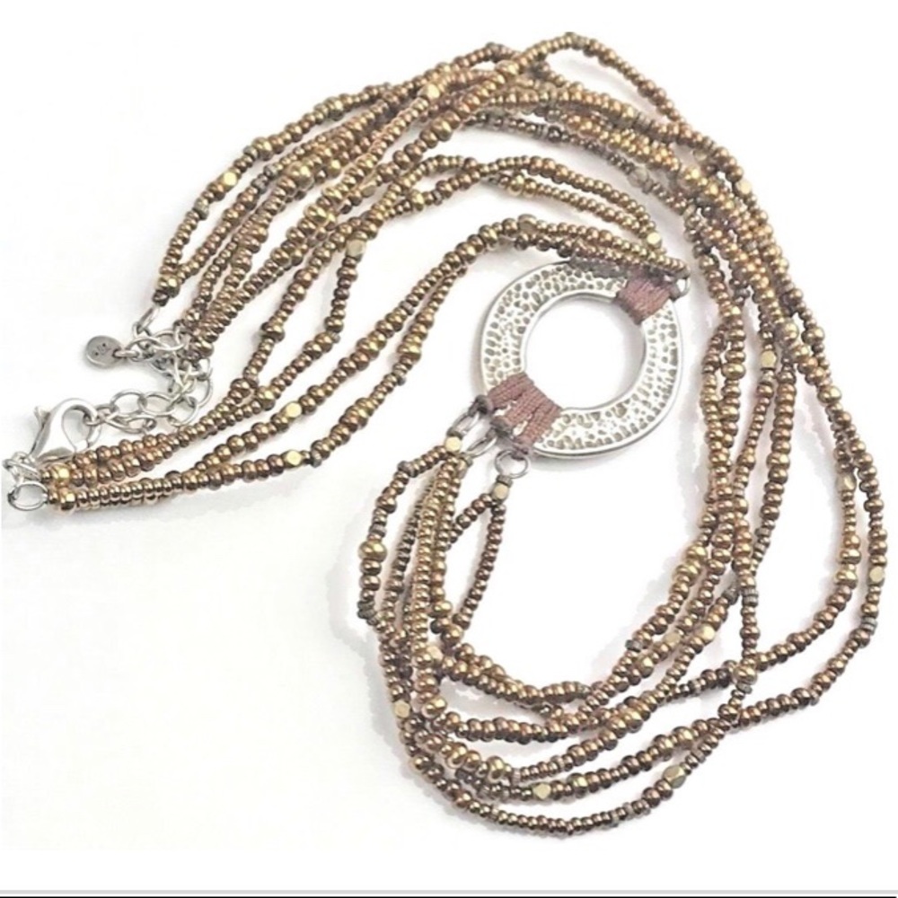 ✨SILPADA Sterling Silver Oval Bronze Bead Necklace
